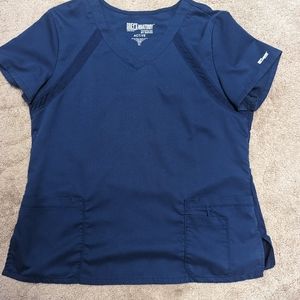 Grey's Anatomy top XL Navy Blue